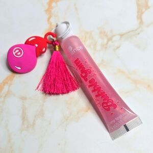 Essence Bubble Gum Pink Lip Gloss Bag Charm Neq